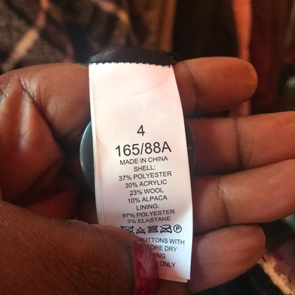 Kate Spade plaid bouclé coat - Picture 8 of 11